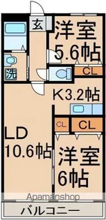 ヒルトップD棟【1階】の間取り
