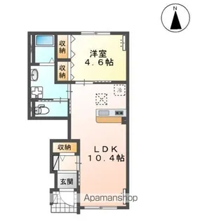 ルピナス・コート【1階】の間取り