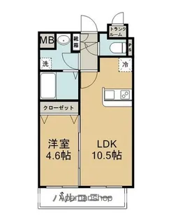 フェリーチェ薬師堂【6階】の間取り
