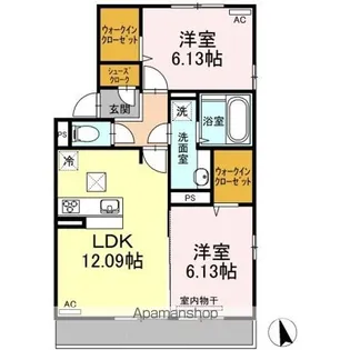 センチュリー中央町 A棟【101号室】の間取り
