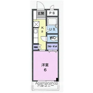 館町ガーデンHITS【3階】の間取り