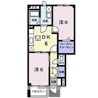 ボヌ・ジュルネⅡ【1階】の間取り