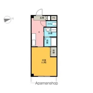 リバティ天神【207号室】の間取り