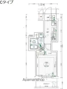 エステムコート名古屋泉プラチナムゲート【704号室】の間取り