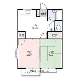 パールハイツ【1階】の間取り