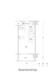 エンクレスト博多PARKSIDE【2階】の間取り