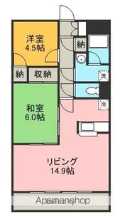 メゾン・ド・ファミーユ【302号室】の間取り