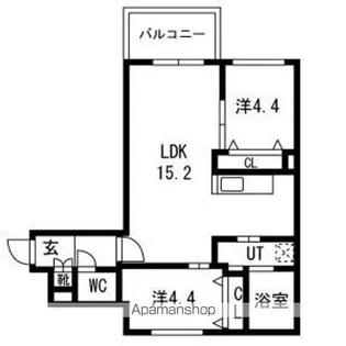 グラシオン【302号室】の間取り