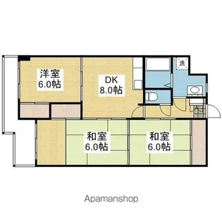 Mホーナー来住【4階】の間取り
