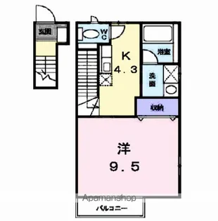HILL HOUSE.K【2階】の間取り