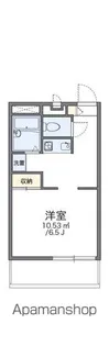 レオパレス野溝【306号室】の間取り