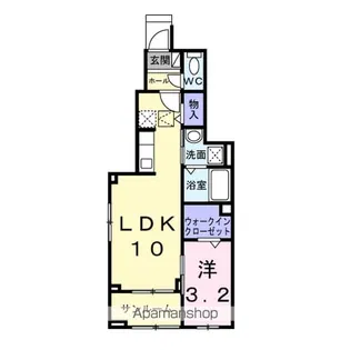 ヴィラ グレイスA【1階】の間取り