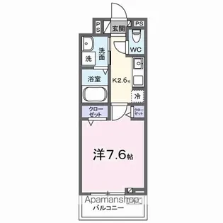 クルール【3階】の間取り