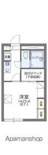 レオパレス文京台フォレ【205号室】の間取り