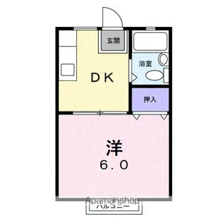 フロリサープレス【1階】の間取り