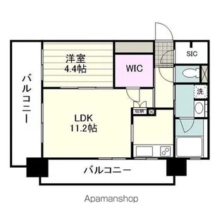 RJRプレシア郡元Ⅲ【1012号室】の間取り