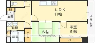 N’SPALASE【7階】の間取り