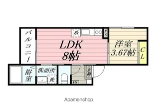 ソーサリー柏木【102号室】の間取り