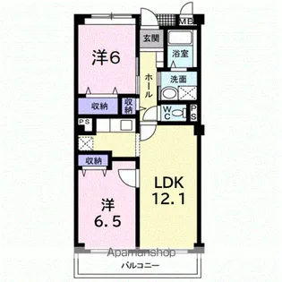アビタシオン Ⅱ【3階】の間取り