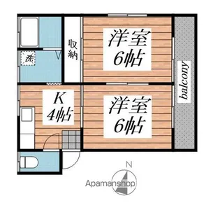 ラ・フォーレ辻 B棟【2階】の間取り