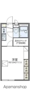 レオパレスエクセル【108号室】の間取り