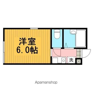 ヒルズ中央林間【201号室】の間取り