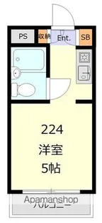 ユースフル祐天寺NO.2【2階】の間取り