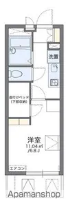 レオパレストライズ【2階】の間取り