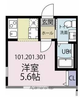 神奈川県横浜市西区西戸部町3丁目【アパート】の間取り