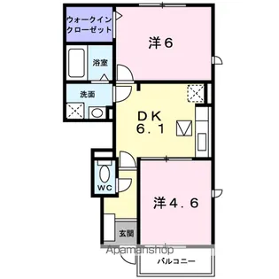 グランパ・イースト【1階】の間取り