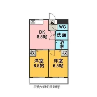 クラージュ【2階】の間取り