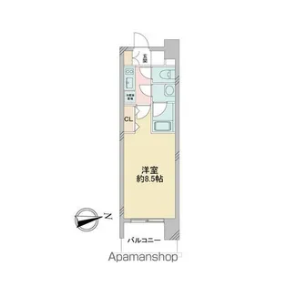 ルクレ新栄レジデンス【4階】の間取り