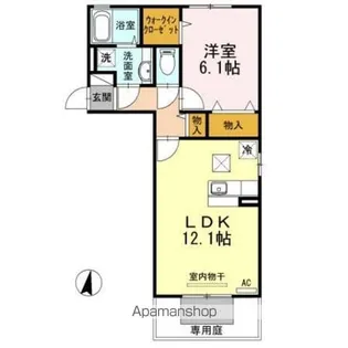 カーサ・デ・ミオ【1階】の間取り