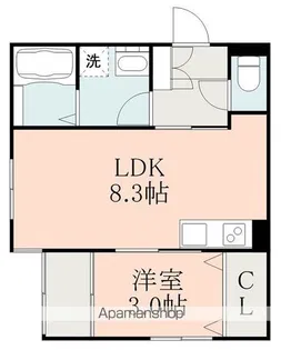 HKレジデンス嘉島SOUTH【2階】の間取り