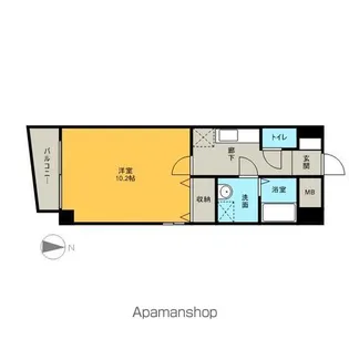 フィルストン白壁【3階】の間取り