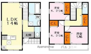 滋賀県栗東市小柿10丁目【一戸建】の間取り