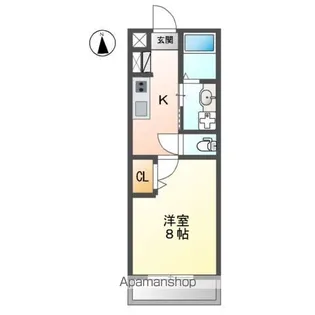 ミレニアムパレス権堂【2階】の間取り