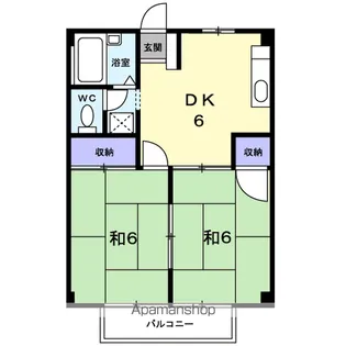 シティハイツ林【2階】の間取り