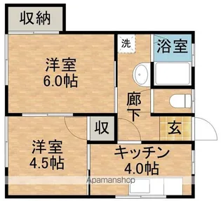 コーポハーブル【1階】の間取り