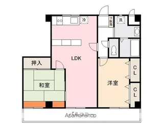 イーストマンション【2階】の間取り