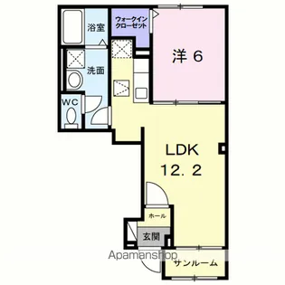 ラ・ポーズ葛原【1階】の間取り
