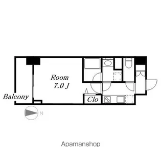 グランドゥール名駅西(旧ルネフラッツ名駅西)【8階】の間取り