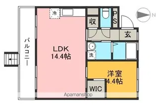 GARDEN MAMA APARTMENT Ⅱ(北棟)【1階】の間取り