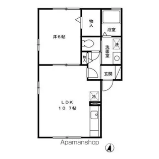 セジュールメゾン【1階】の間取り