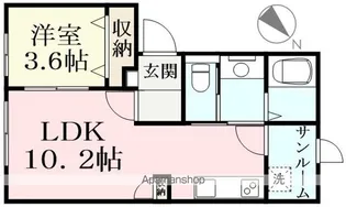 アヴァンティー岡本【201号室】の間取り