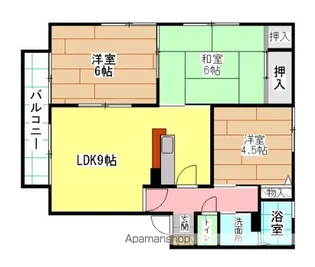 パラシオ赤坂B棟【203号室】の間取り