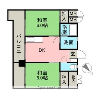 筑紫センタービル【8階】の間取り
