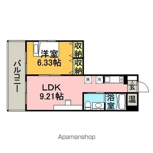 フェルト627【1107号室】の間取り