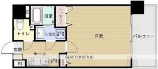 リバティR TENJIN【9階】の間取り