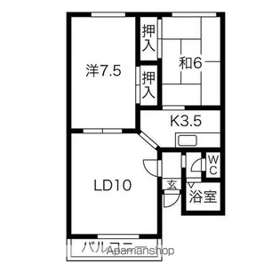CASA JURLIQUE【2階】の間取り